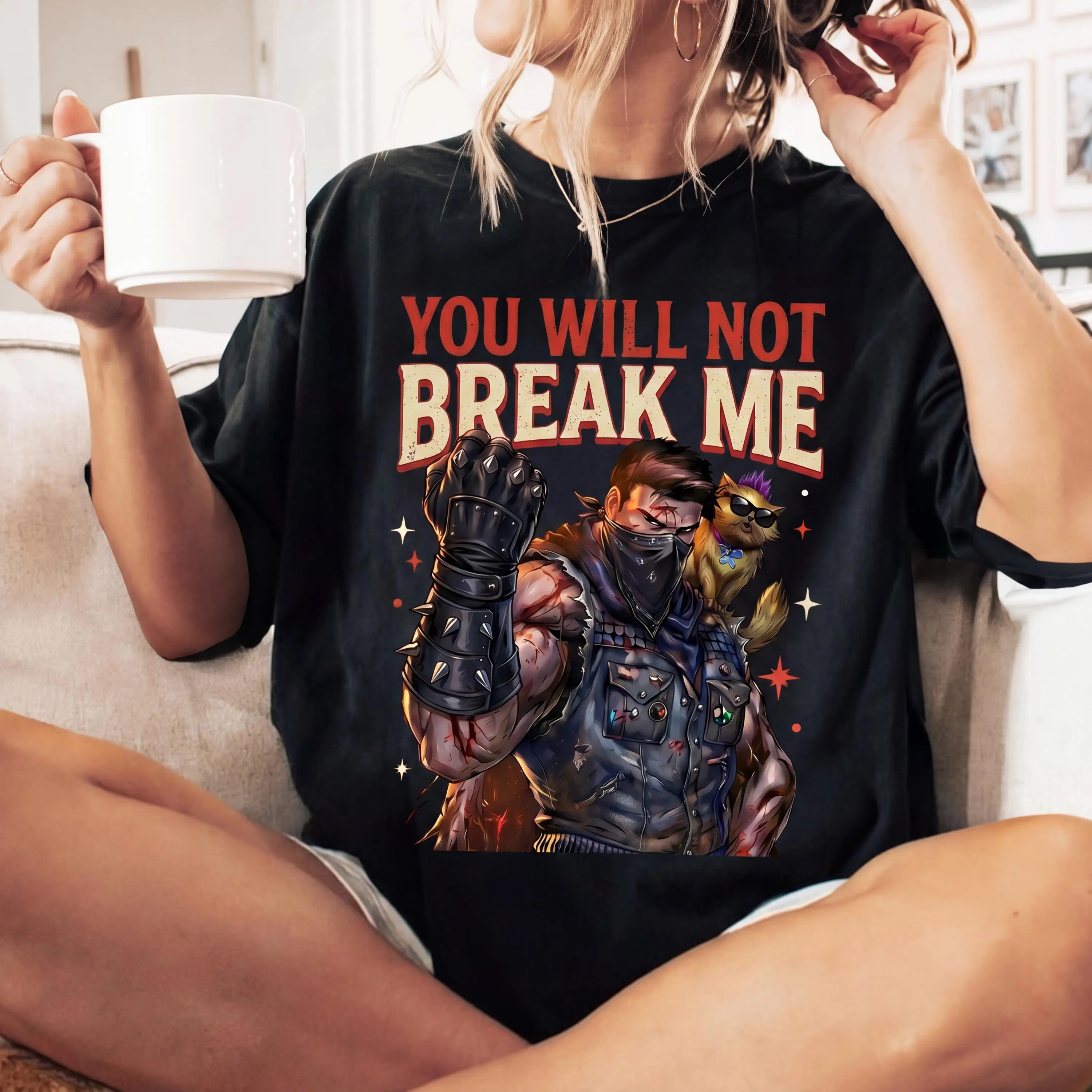 You Will Not Break Me Desperado Club LitRPG Shirt, Dungeon Crawler Carl SciFi Fantasy Reader Book Lover Gift Tee DCC