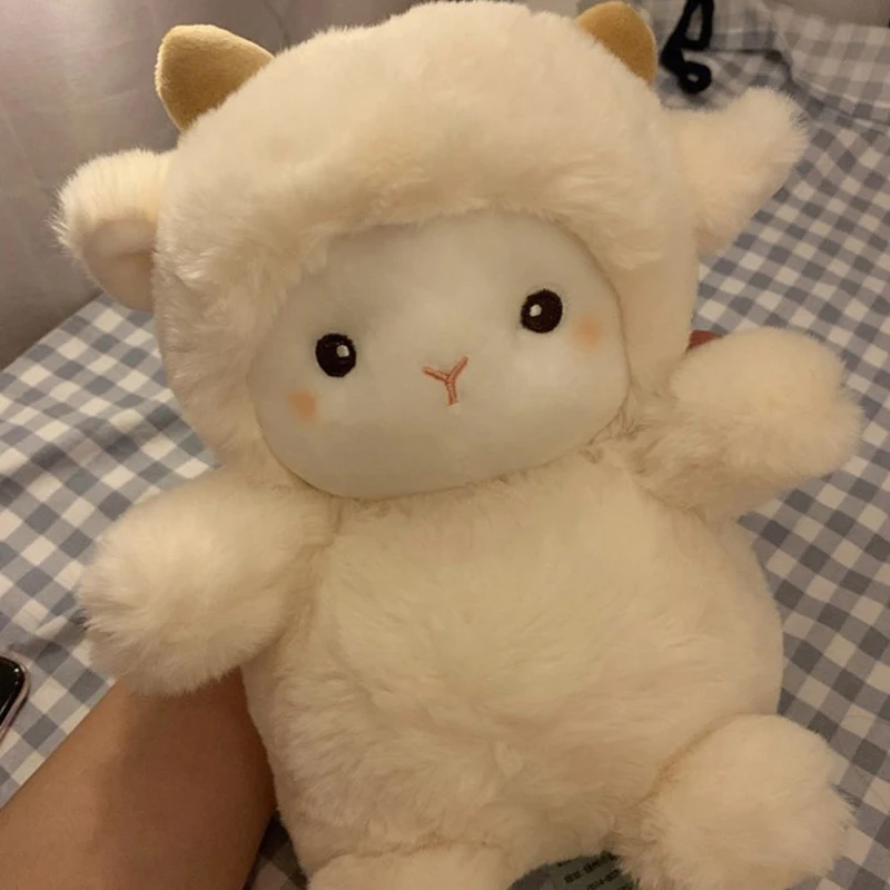 25Cm Super Schattige Schapen Pluche Poppen Kawaii Konijn Alpaca Speelgoed Knuffel Zacht Dier Kussen Verjaardag Huwelijksfeest Gooien Speelgoed