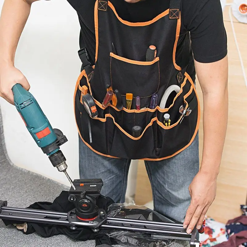 Work Apron Tool 16 Tool Pockets Tool Belt Adjustable Vest Tool Apron For Mans Work Apron And Women Work Apron With Waterproof Ap image 5