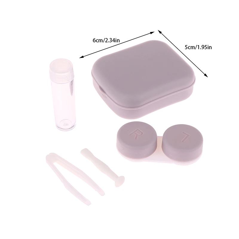 1Pc Contact Lens Case Box With Mirror Women Mini Eyes Contact Lens Container Box Bag For Outdoor Travel