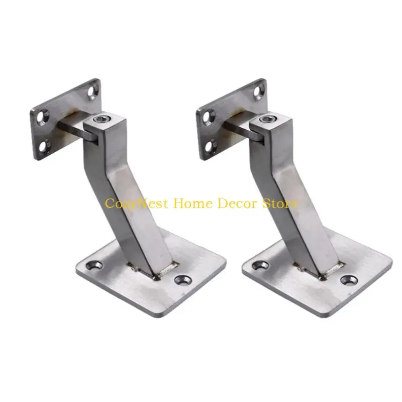 92MF Adjustable Handrail Bracket Stainless Steel Swivels Hand Rail Brackets Handrail Holders for Home And Office Use Enduring