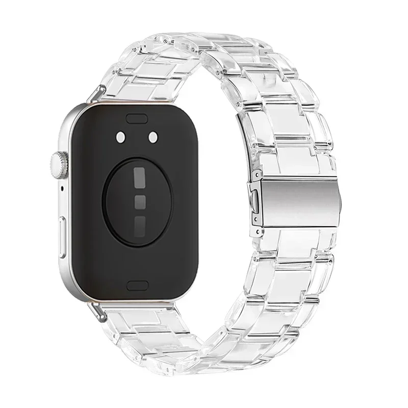 Clear Resin Strap for Huawei Watch Fit 3 Watchband Correas reloj for HUAWEI WATCH Fit 3 Wristband for huawei watch fit3 Bracelet