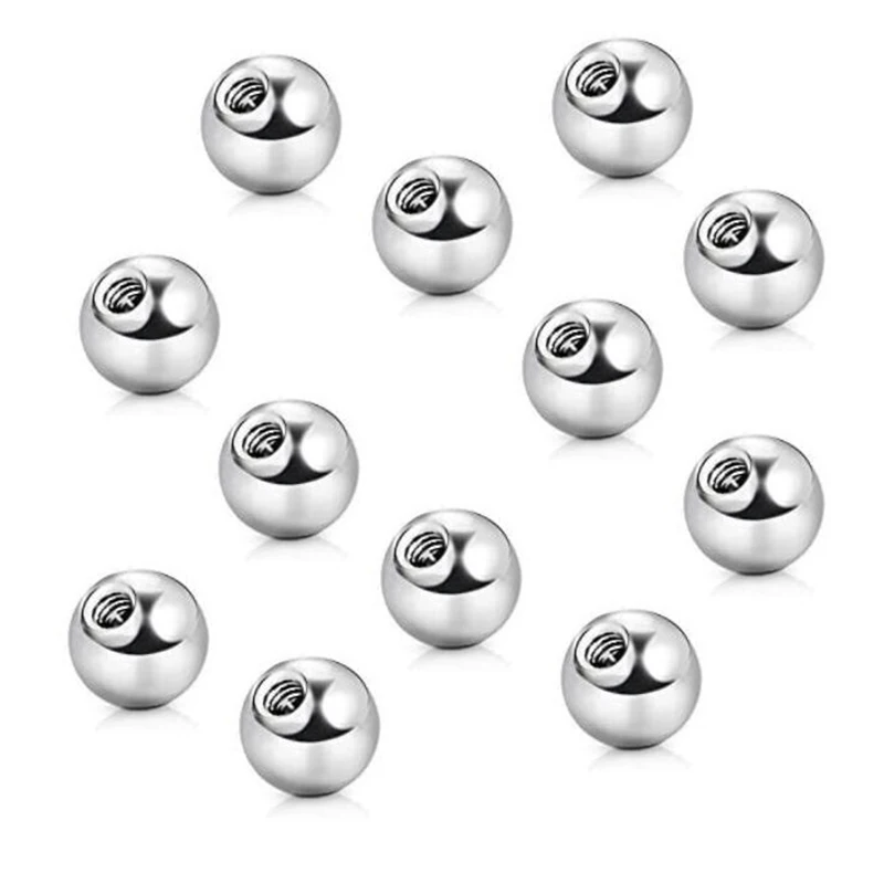 

Body Jewelry Piercing Barbell Parts 316L Stainless Steel Replacement Balls 16G 3mm 4mm 5mm Balls for Women Men