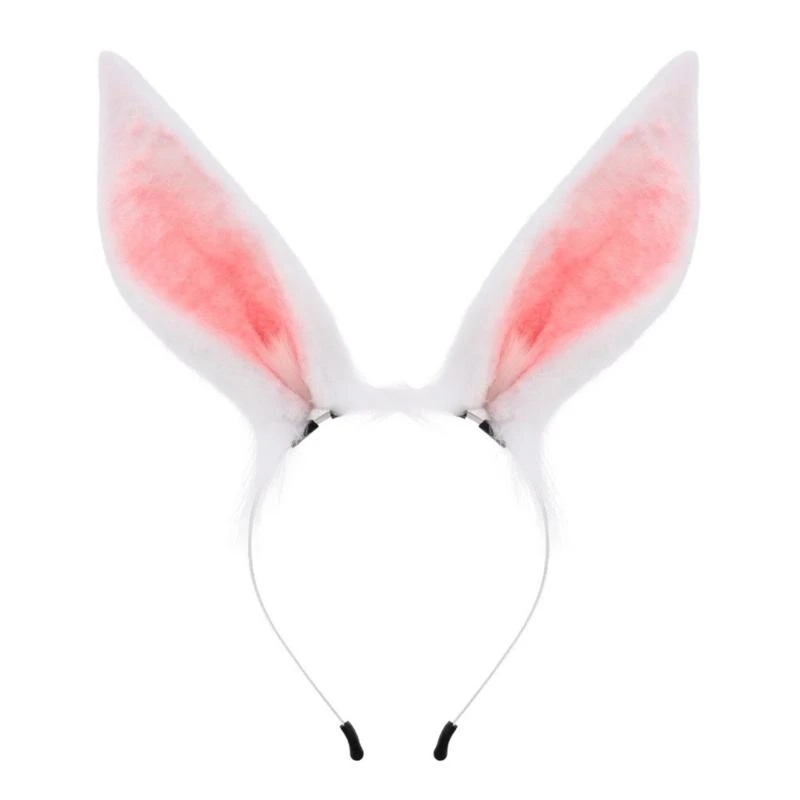 

Plush Rabbit ears Headband Animes Maid Hairhoop Cosplay Costume Halloween Party Hairhoop Girl Comics Show Photo Headwear Y166