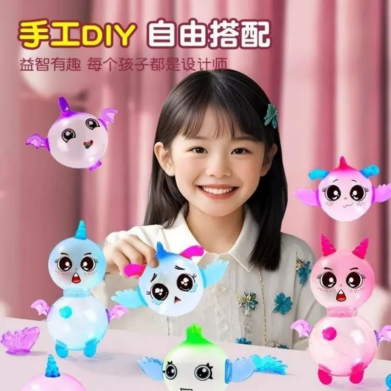 신상품 매직 스티키 보보볼 머신 장난감 - 여자아이들을 위한 핸드메이드 DIY 풍선 재료 |   귀엽고 재미있는 어린이 생일 선물