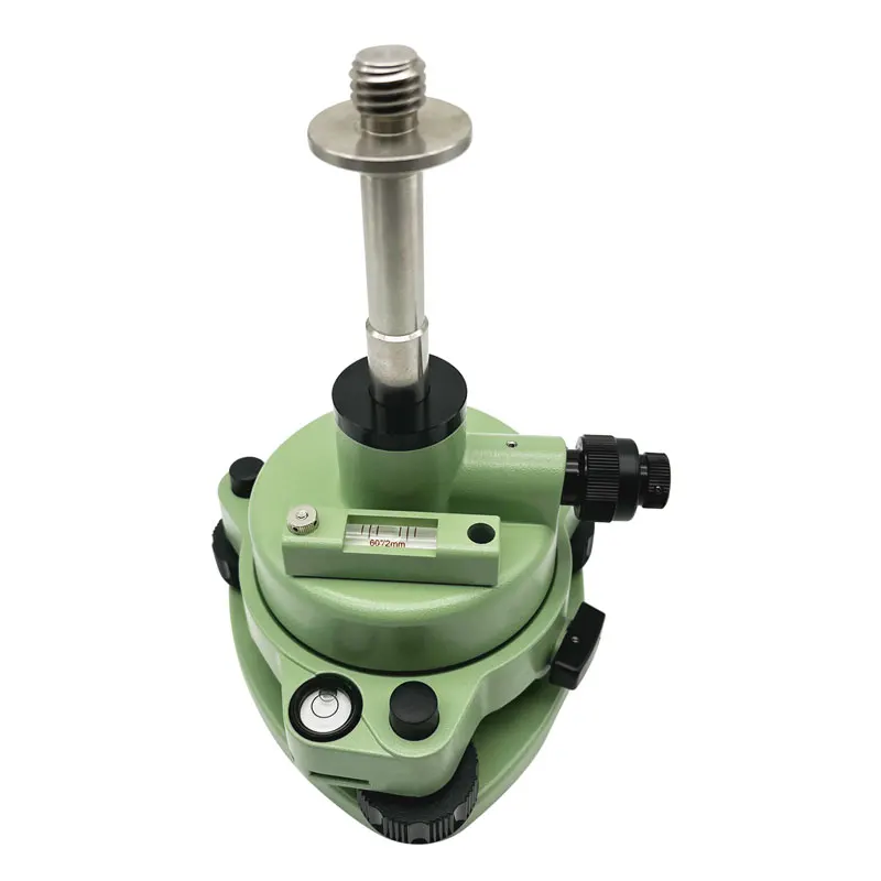 Green Tribrach & Adapter With Optical Plummet With 5/8 Thread For Prism Replacement For GPS RTK Surveying