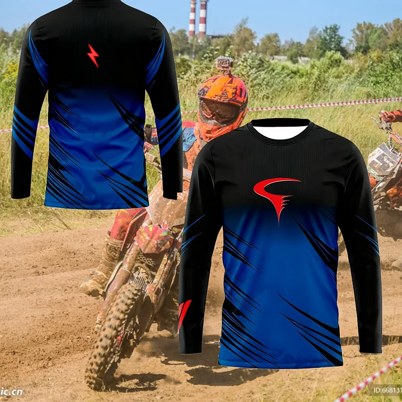 Off-Road Cycling Trend Code 3D Print Racing Long Sleeve – Wear The Track's Passion in Everyday Style