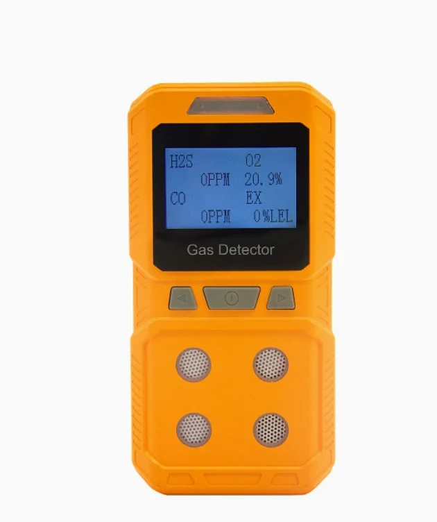 Diffusion Type Four-in-One Gas Detector - Hydrogen Sulfide Carbon Monoxide Oxygen Combustible Gas Measurement Instrument