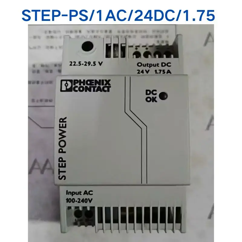 

Second-hand test OK PHOENIX Power Supply STEP-PS/1AC/24DC/1.75