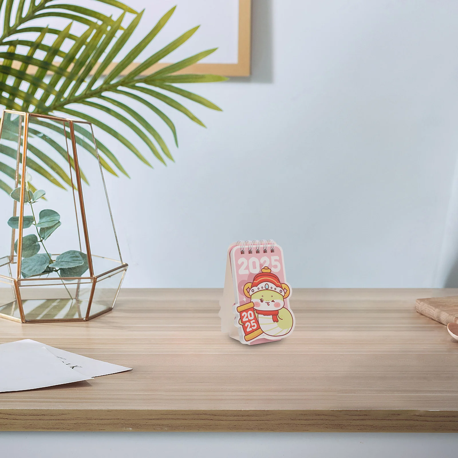 

Desktop 2024-2025 Mini Desk Flip For Office Home Daily Use Standing Household Calendar Small Calendar Decorative Desk