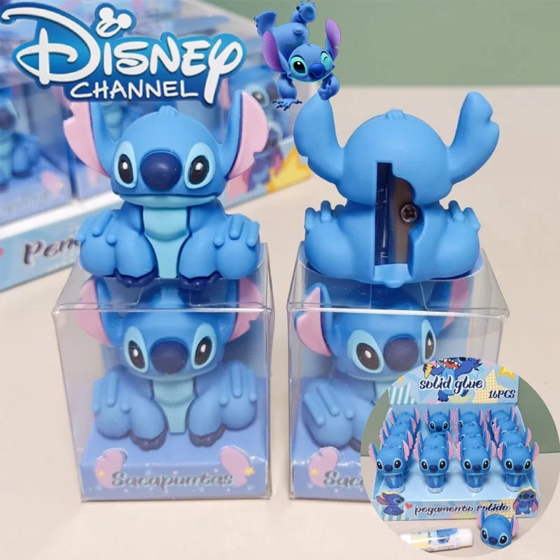 

1/2/5pcs Disney Stitch Pencil Sharpener Solid Glue Stick Cute Cartoon High Viscosity Office School Glue Sticks Sharpeners Gifts