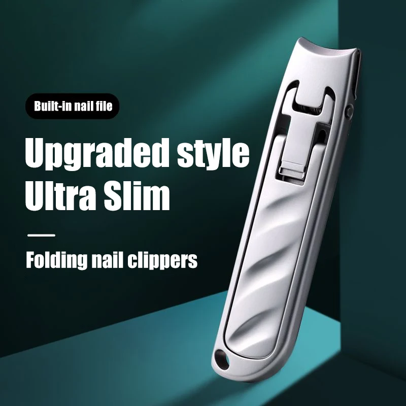 Portable nail clippers, with folding nail clippers, single small size, ultra-thin nail clippers