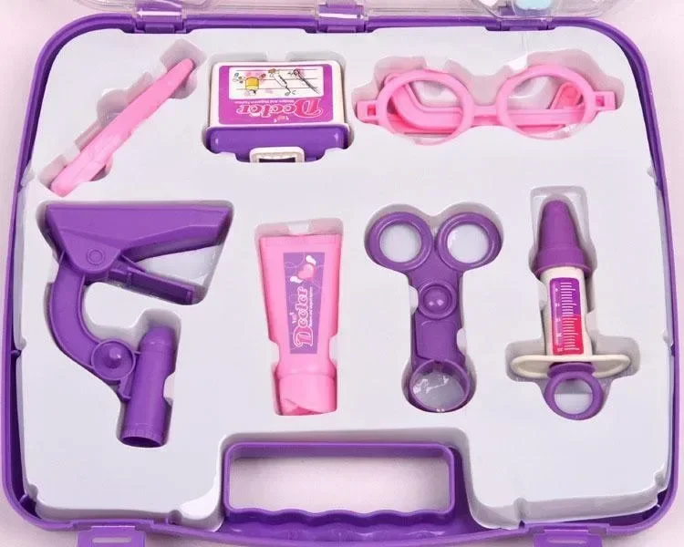 

Play house toy 14pcs/set Simulation Doctor Play Set Nurse Medicine plastic toolkit Box Pretend game gift for Child
