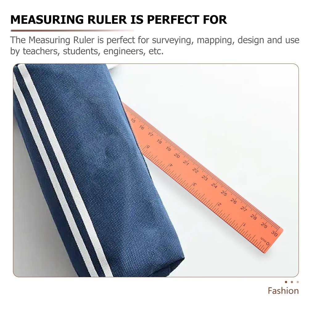 10pcs Colorful Straight 30Cm Portable Plastic Measuring Ruler For Students Classroom Office School Drawing Mapping