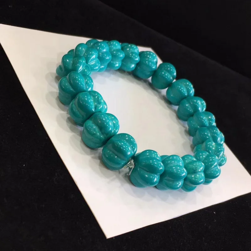 SOURCE Direct Sales Natural Melon Beads High Porcelain Magnesite Men's and Women's Turquoise Bracelet