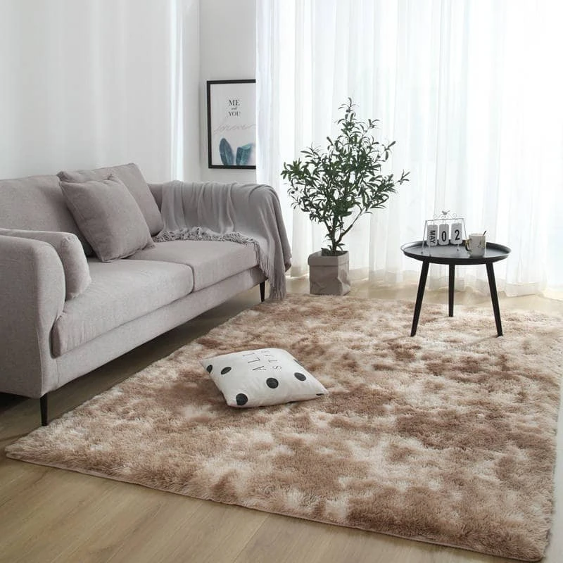 VIKAMA Light Luxury Simple Anti slip Carpet Living Room Bedroom Study Floor Mat Ins Wind Drifting Window Mat Home Decoration view 4