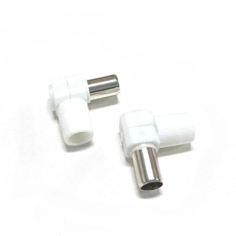 

5pcs/ 90 Degrees TV Plug Jack For Antennas Male And Female TV RF Coaxial Male PlugsAdapter Right Angle Antennas Connectors
