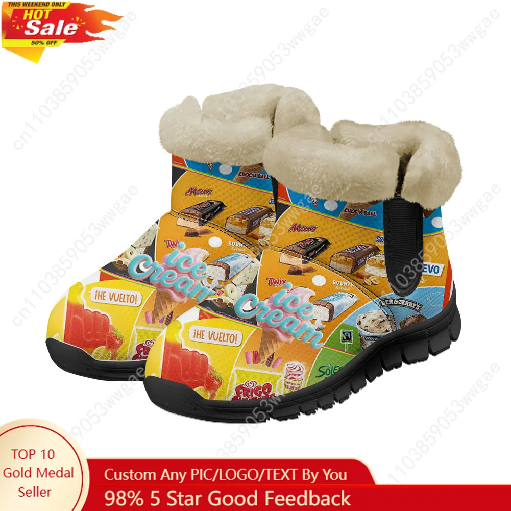 

Ice Cream Snow Boot Warm Boot Mens Womens Teenagers Shoes High Quality Casual Lightweight Couple Sneaker Tailor-made Sport Shoes