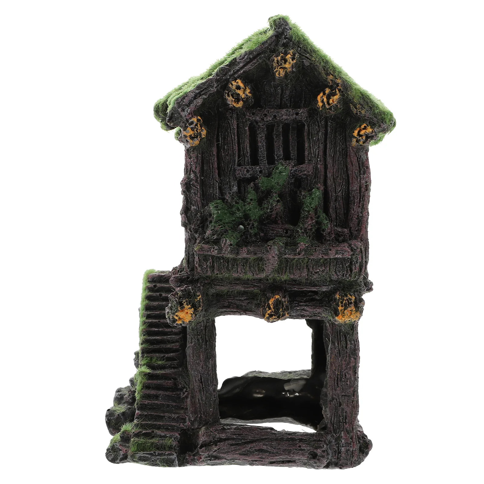 

1Pcs Resin Craft Decor Fish Statue Aquarium Ornament with Holes for Small Fish Hideout Shelter Shrimp Hideaway House