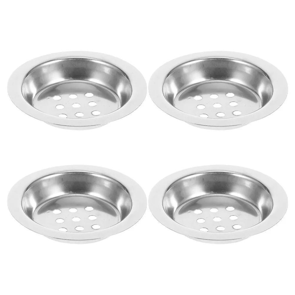 4Pcs Incense Burner Dish Stainless Steel Metal Replacement Inner Disk Round Charcoal Screen for Arabian Censer Aromatherapy