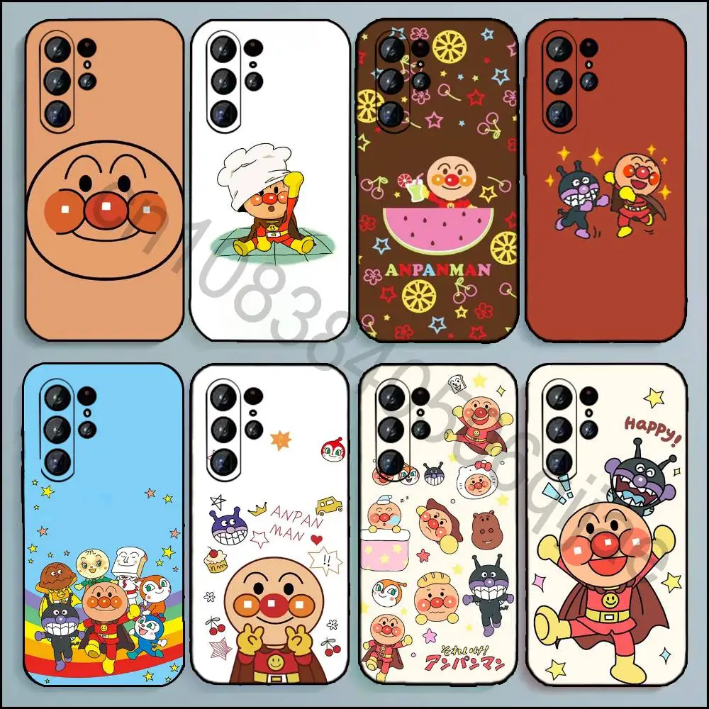 A-Anpanman-n Phone Case For Samsung Galaxy A20 21 22 31 32 52 53 72 73 80 91 Soft Black Cover