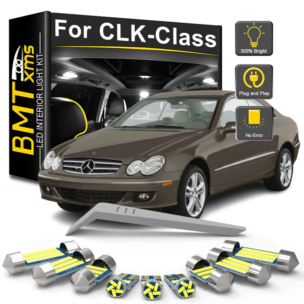 BMTxms LED Interior Light Kit For Mercedes Benz CLK Class W209 C209 W208 C208 A209 A208 1998-2008 2009 2010 Car Bulb Accessorie