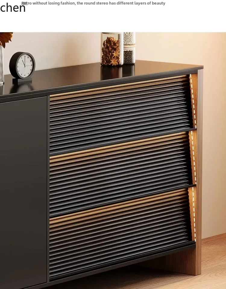 DSA solid wood porch sub storage living room decorative slate against the wall side storage cabinet