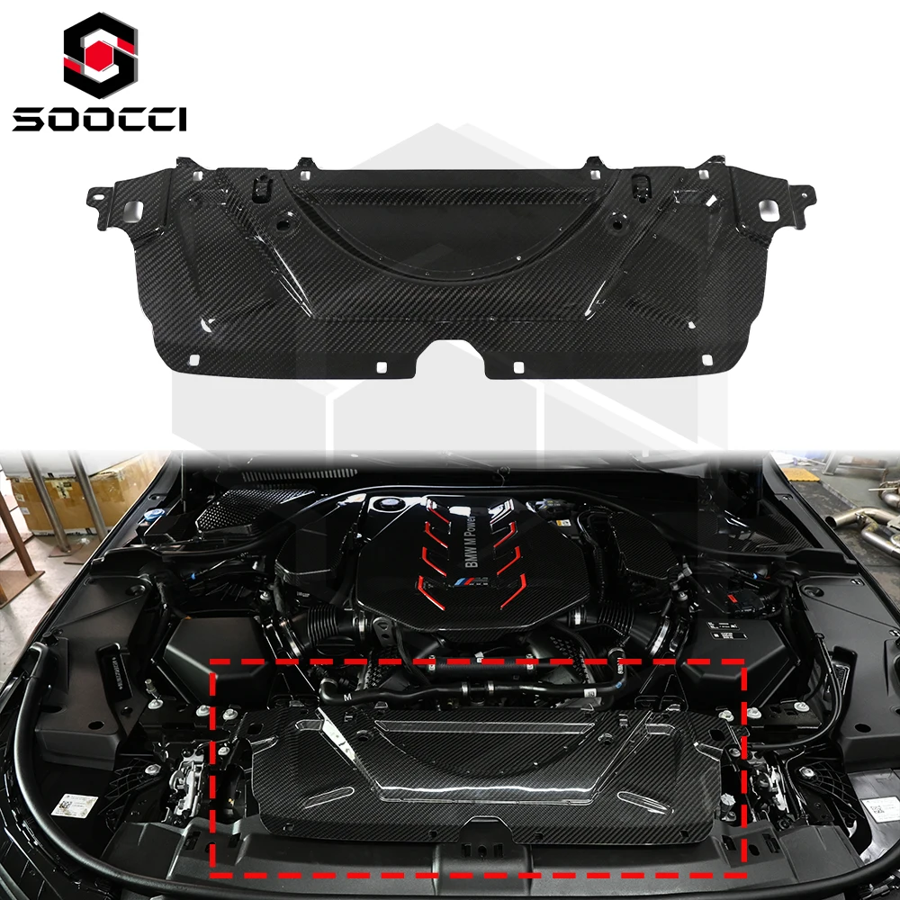 

Real Dry Carbon Fiber Radiator Cooling Panel Cover for BW M5 G90 Upgrade Water Cooler Cover Hood Cooling Shroud Auto Parts