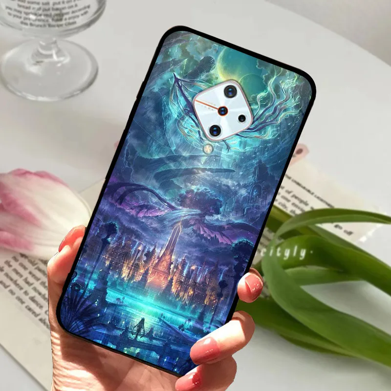 For Vivo V17 Case Cover S1 Pro Silicone Soft Painted Phone Case for VIVO 1920 V17 Russia Case TPU Bumper for vivoV17 V 17 s1Pro