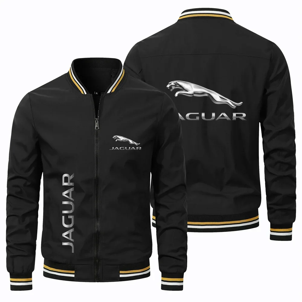 2023 Autumn/Winter New Men's Jacket Brand Car Logo Jaguar Windproof Motorcycle Racing Jacket Tactical Top Casual Trend