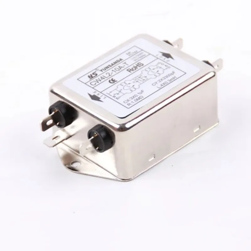 CW4L2-20A-T CW4L2-10A-T Single Phase Power EMI filter AC 115V/250V 10A 20A 50/60HZ double-section power filter