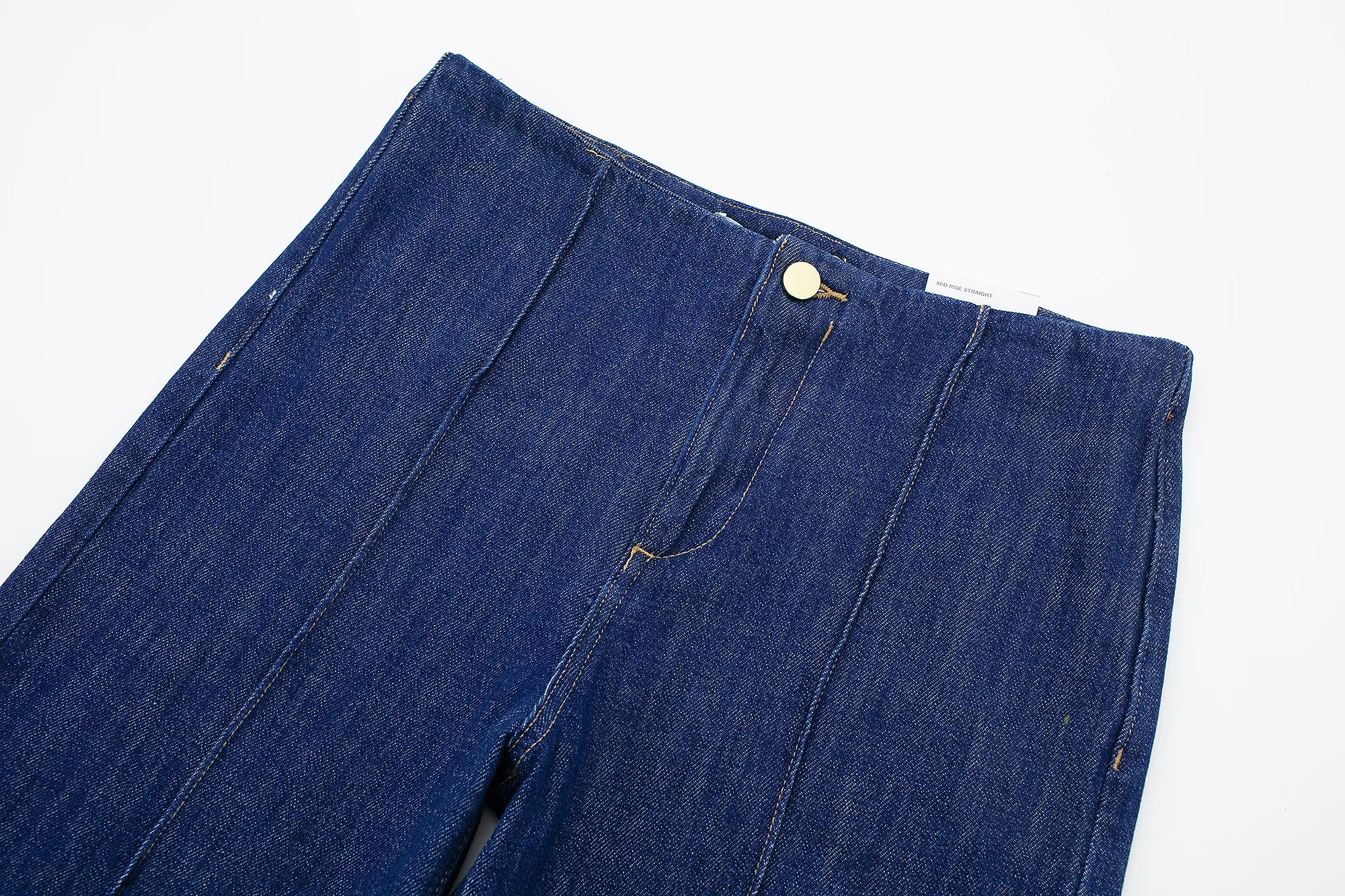 Tangada 2024 Jeans donna Denim pantaloni pantaloni tasca pantaloni dritti femminili 3 h0448