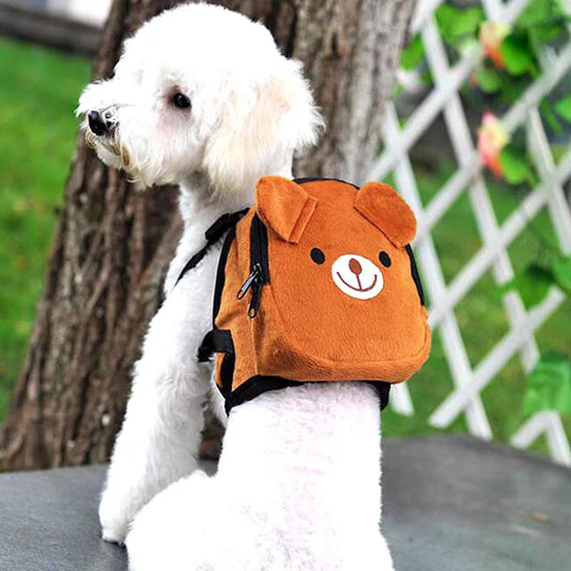 

Dog Harness Saddle Bag Backpack Puppy Cat Traction Rope Dog Leashes Chest Strap Comfortable Adjustable