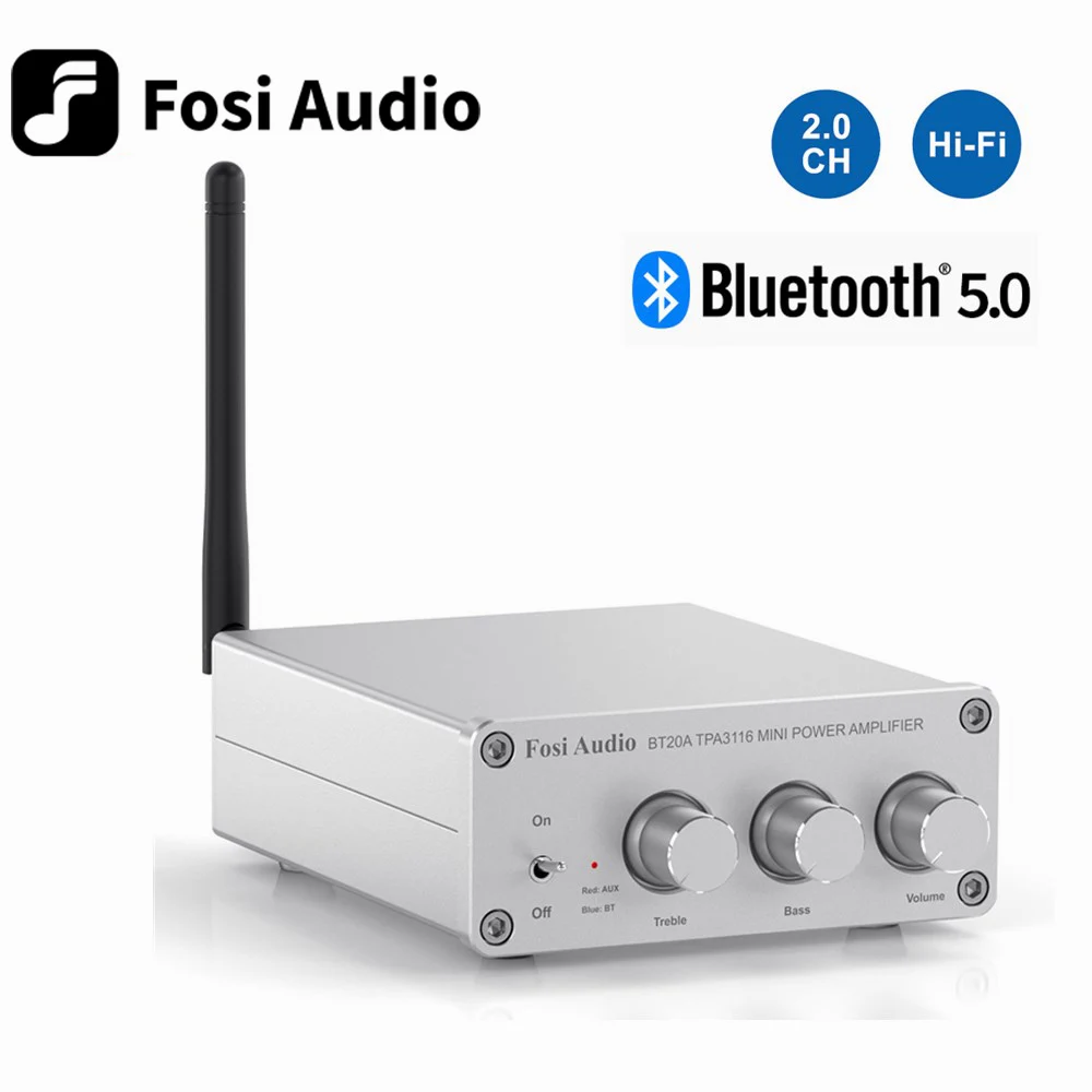 Fosi Audio BT20A Bluetooth 5,0 Empfänger Verstärker Audio Digital Power Verstärker 2*100W Mini HiFi