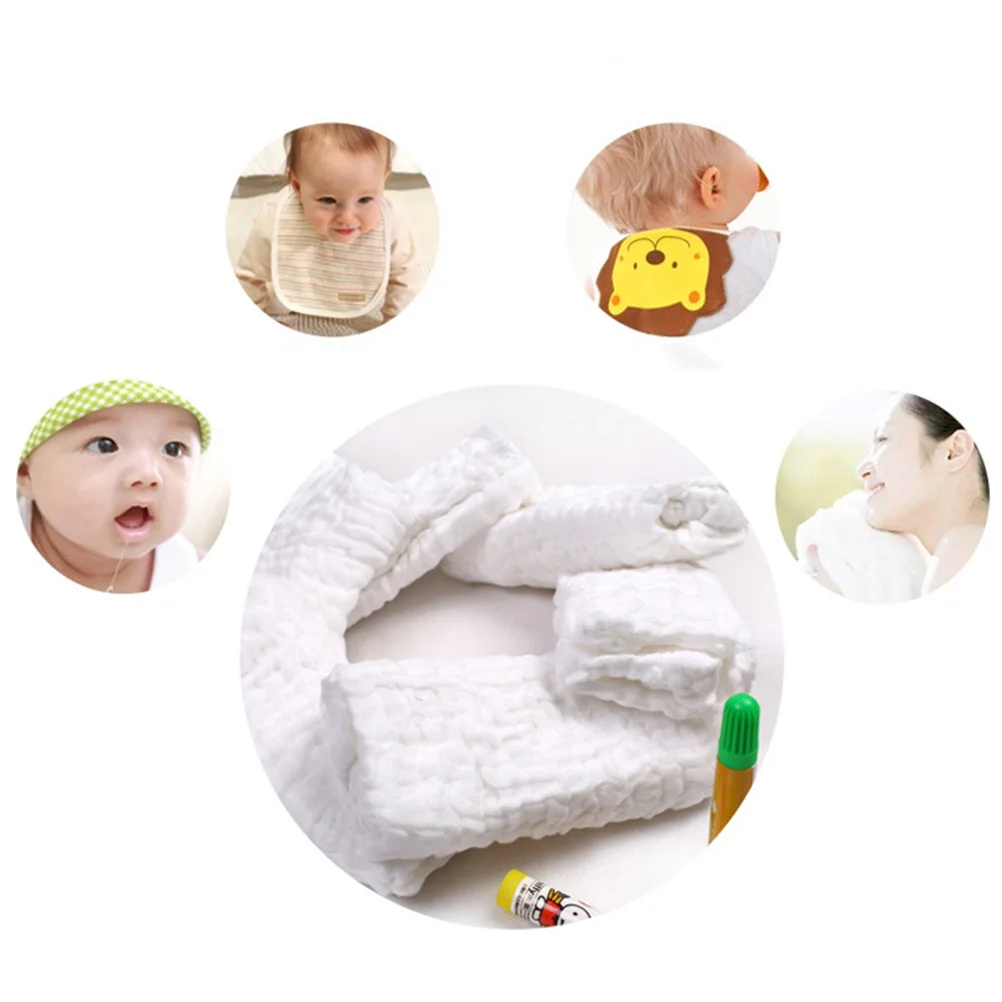 5pcs Pure Cotton Nappies Water Absorption Nappy Care Diaper Reusable Diaper Nursing Cushion for Baby Newborn (Size L Suggest 0-2