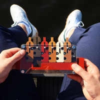 Waiters Tray Puzzle Bottle Maze Wooden Labyrinth Brain Teaser for Adults Teen IQ Challenge Game Educational Toys Unique Gifts