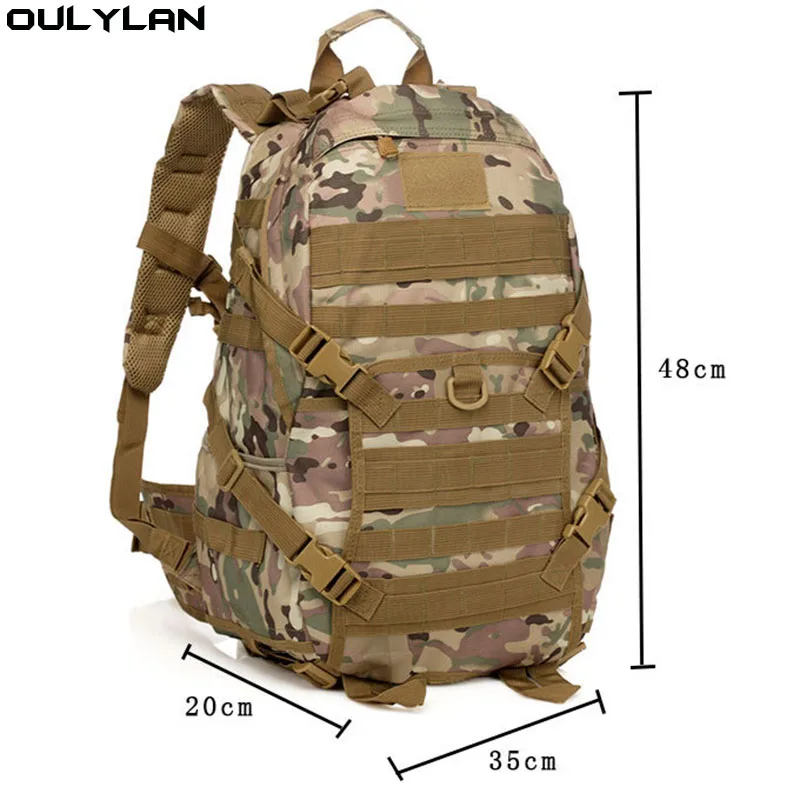 Oulylan Military Tactical Backpack Outdoor Waterproof Camping Hunting Trekking Sport Bag Softback Large Capacity Molle Rucksack