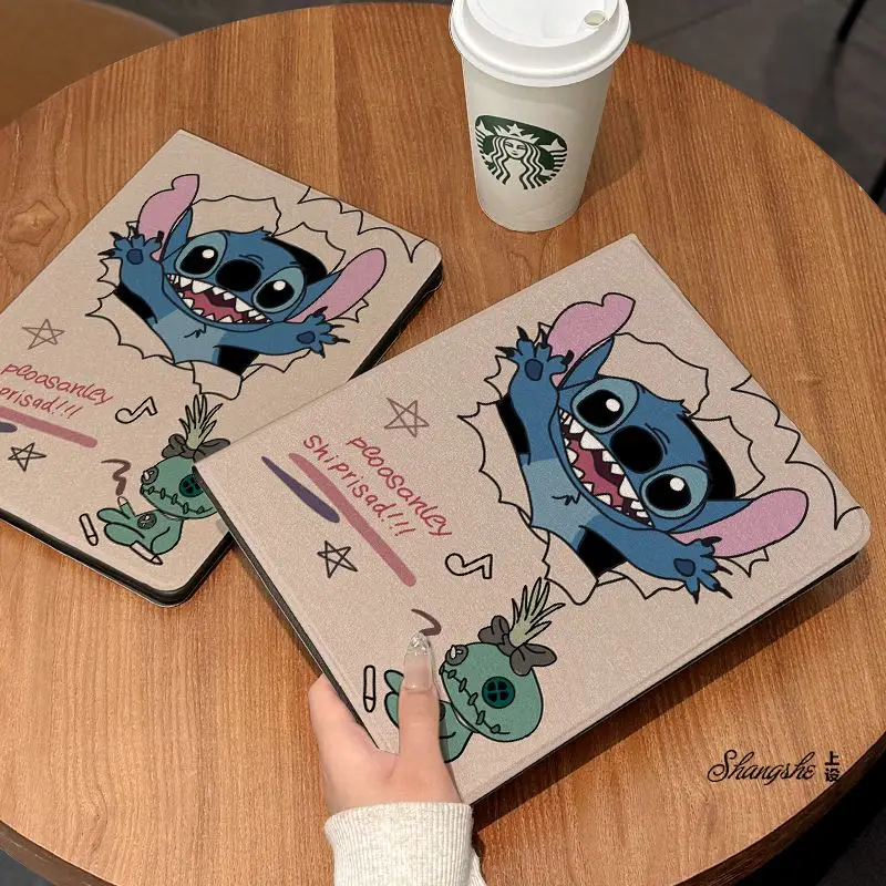 

New Stitch Cartoon Tablet Case For Xiaomi 5 5Pro 12.4 6 6Pro 6SPro 7 7Pro 11.2 Inch Redmi Pad SE Pro 12.1 Protective Cover Gift