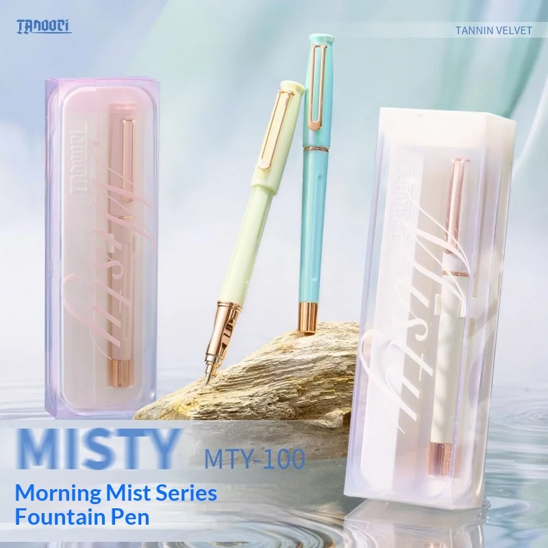 caneta-tinteiro-tanooci-mty-100-serie-misty-morning-mist-e-saco-de-tinta-de-calibre-34-canetas-de-succao-magnetica-para-pratica-de-caligrafia-para-estudantes