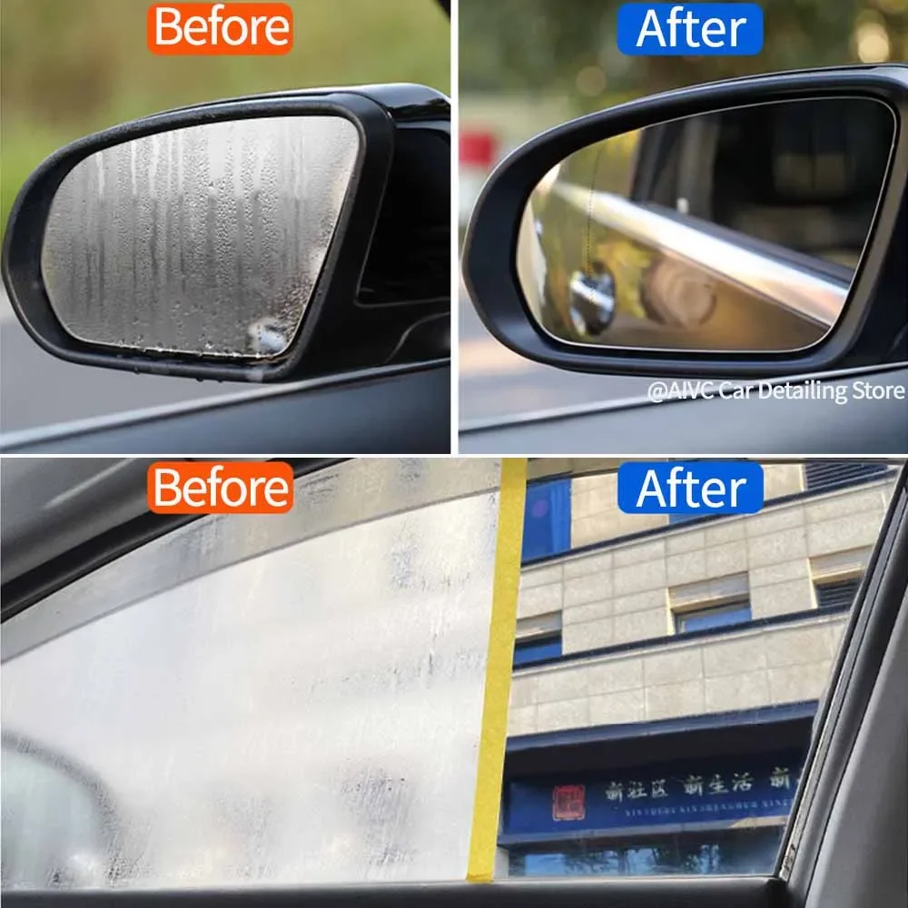 Glass Anti Fog Coating Spray Winter Car Interior Windshield Long Lasting Prevent Fogging Clear Vision Fog Repellent Mirror Clean