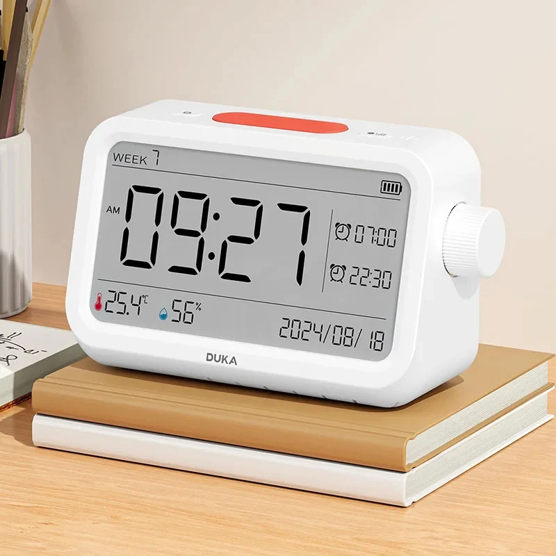 2026 New Thermohygrometer Alarm Clock Multi-function Temperature and Humidity Meter Sensor Hygrometer for Home Weather Station