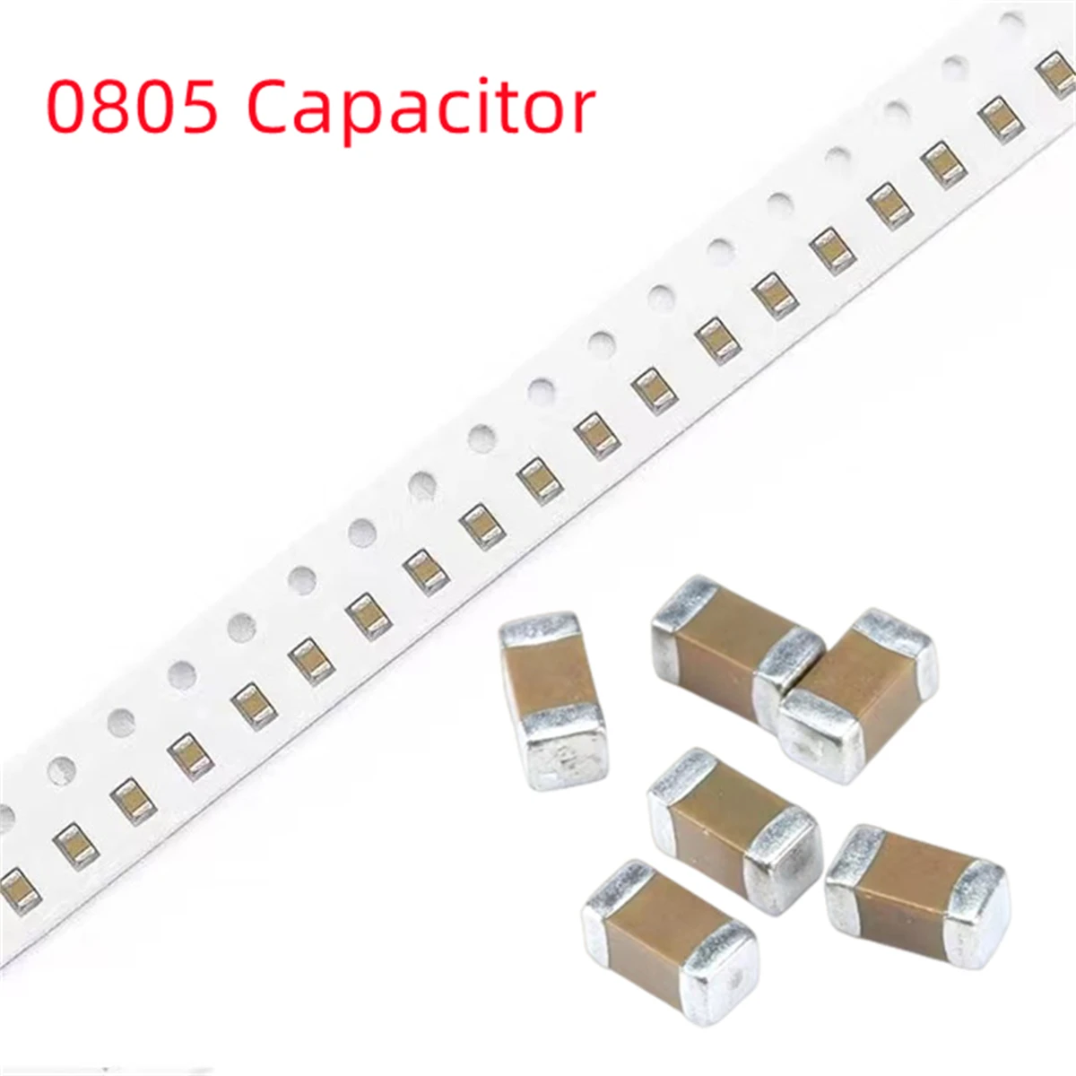 B 100pcs 0805  SMD Chip Multilayer Ceramic Capacitor 0.5pF - 10uF 10pF 100pF 1nF 10nF 15nF 100nF 0.1uF 1uF 2.2uF 4.7uF