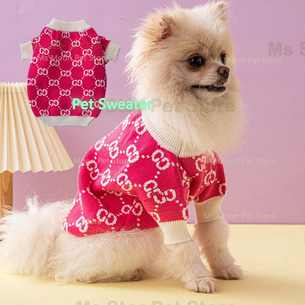 

Spring and Autumn Thickened Pet Sweater Fadou Schnauzer Small and Medium sized Dog Luxury Dog Clothing Cat and Dog Clothing Coat