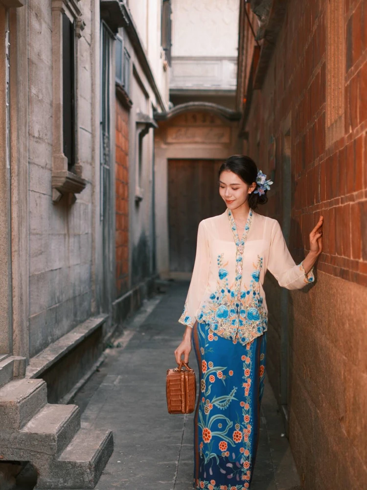 

New Style Dai Ethnic Minority Photography Clothing Quanzhou Travel Photography Little Nanyang Makeup Photo Shoot Costume