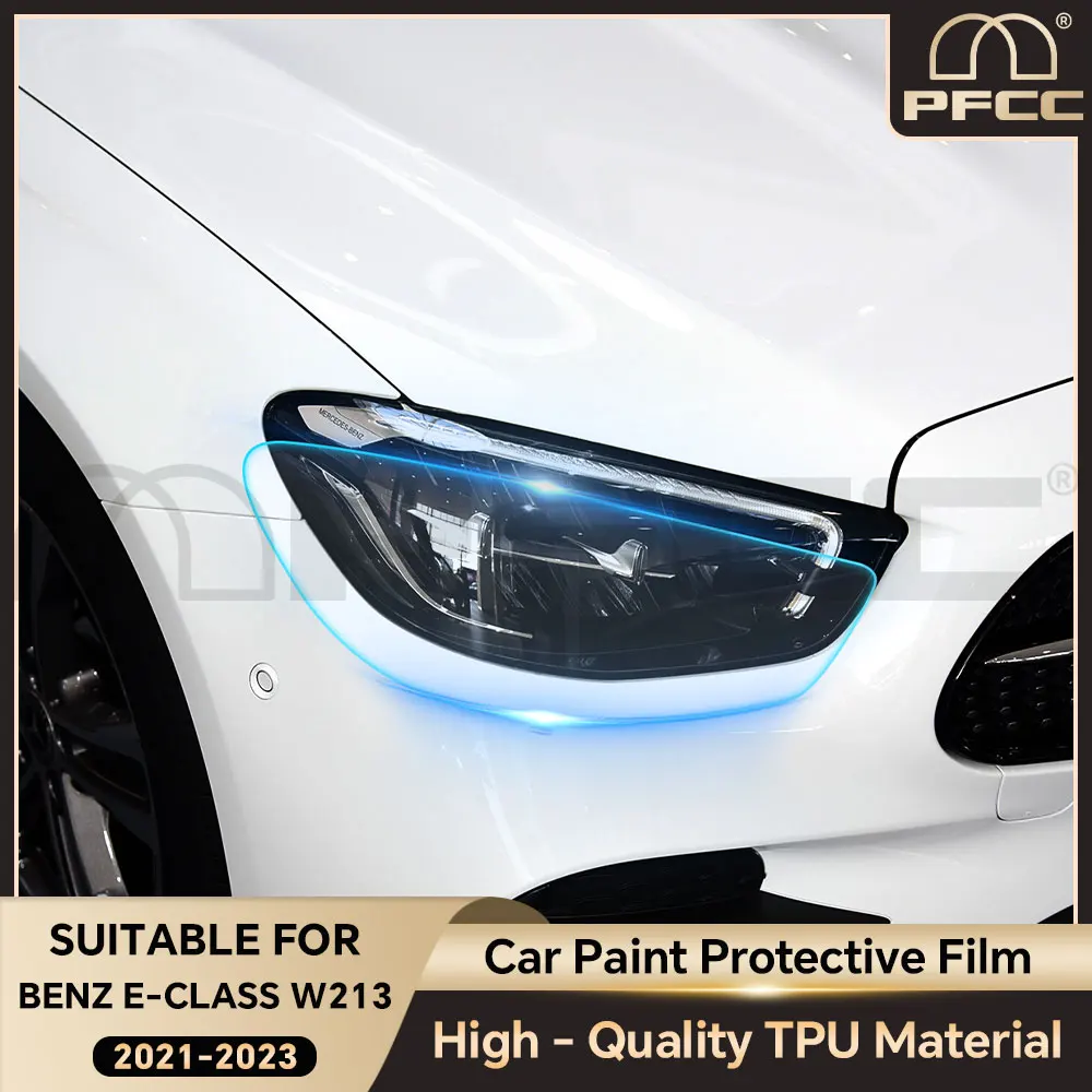 

Pre Cut PPF For Mercedes Benz E Class W213 2021 2022 2023 Paint Protection Film Headlight Rear view Mirror Clear Anti Scratch