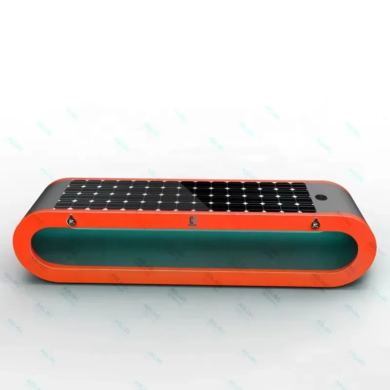 Hot Sale Urban Smart Solar Energy Bench Wireless Charging Steel Park Bench Direct From Supplier