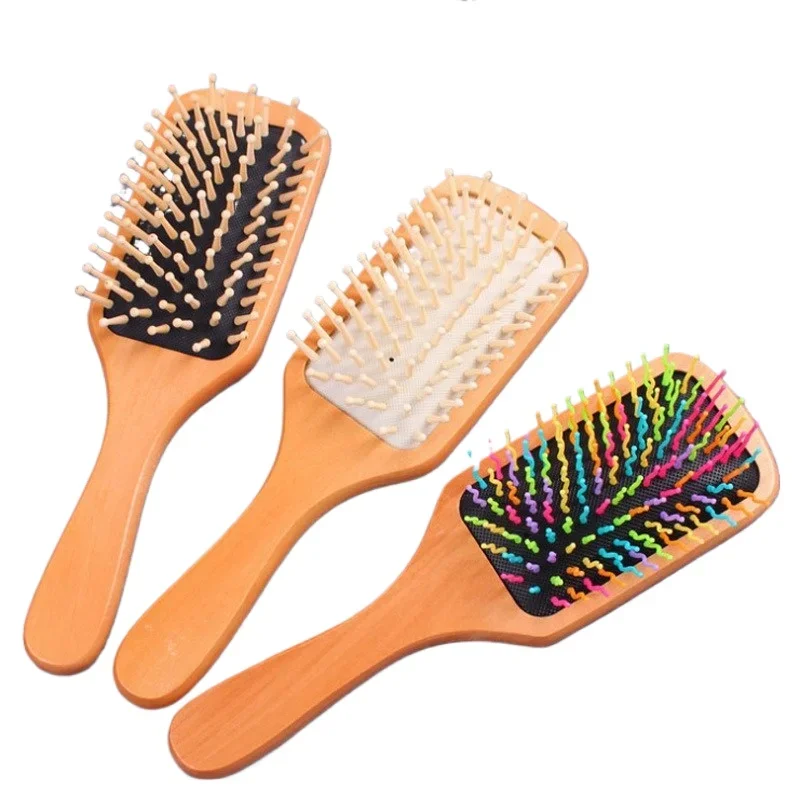 

1Pc Bamboo Hairdressing Air Cushion Airbag Comb Health Care Massage Comb Detangling Hair Brush Straight Comb Hair Styling Tools