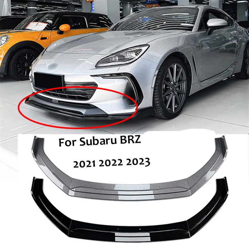 

2021 - 2023 For Subaru BRZ Car Front Lower Bumper Splitter Chin Lip Spoiler Diffuser Guard Body Kit Cover Protector