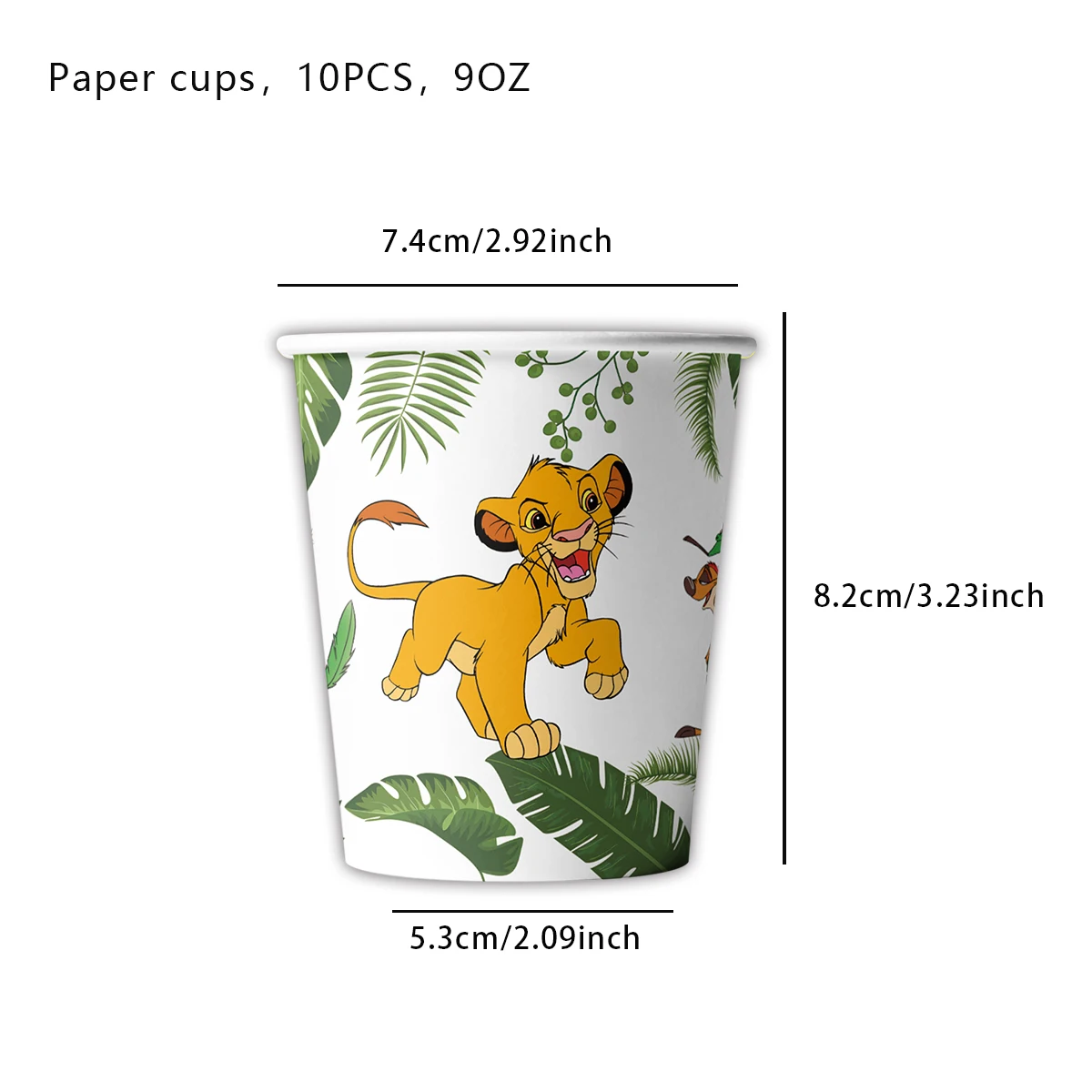 Lion King Simba Birthday Party Decorations Included Balloon Banner Tablecloth Paper Cups and Plates Napkins for Kid Baby Shower