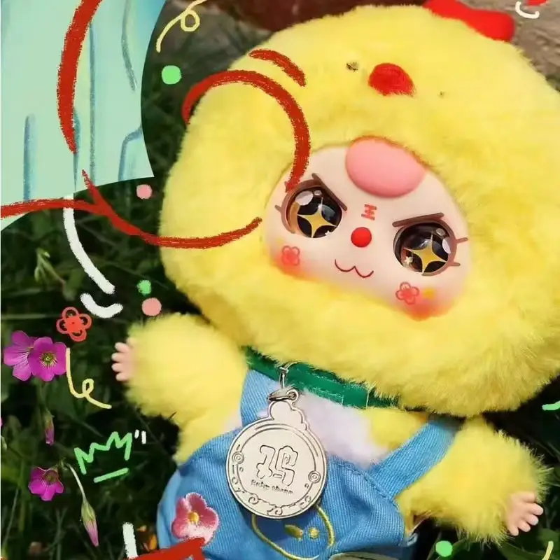 Novo bebê três doze zodíaco v2 segunda geração caixa cega jogo na moda boneca de pelúcia coleção ornamento caixa mistério presente